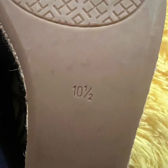 Tory Burch Dandy Denim Blue Canvas High Sandals - Picture 5 of 5